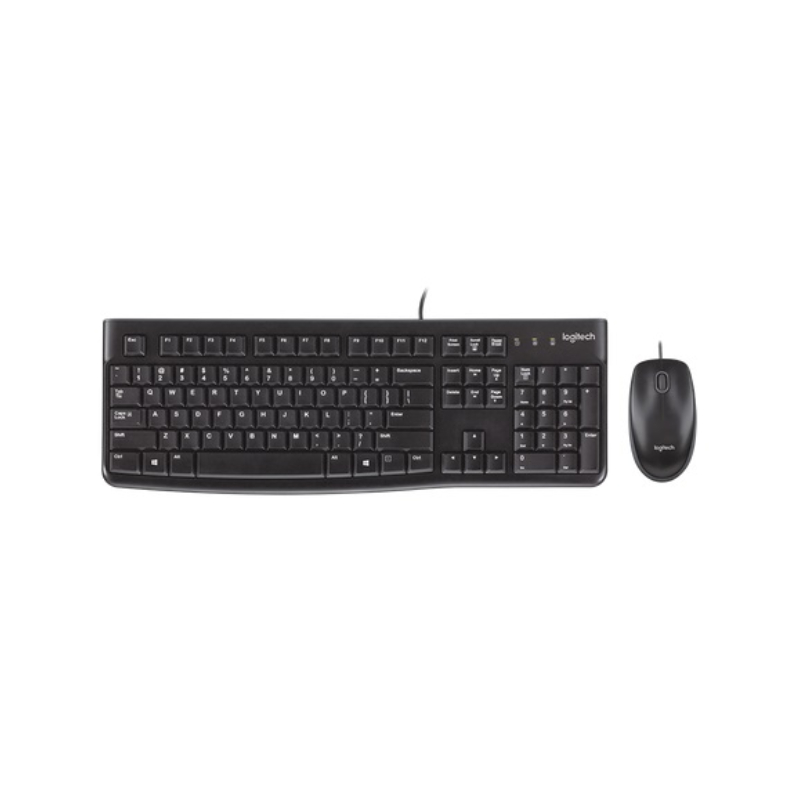TECLADO Y MOUSE LOGITECH MK120 USB NEGRO (920-004428)