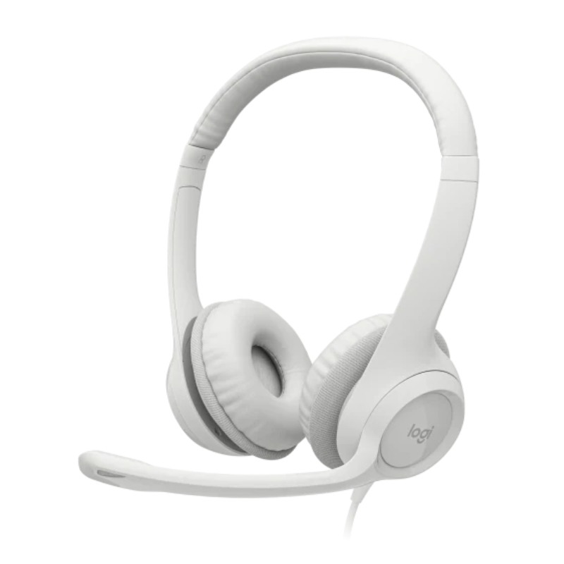 AURICULAR CMIC LOGITECH CLEAR CHAT COMFORT USB H390 WHITE(PN 981-001285)