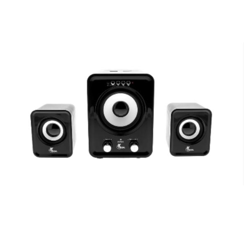 Parlantes XTECH 21 USB 35 MM Micro SD Black