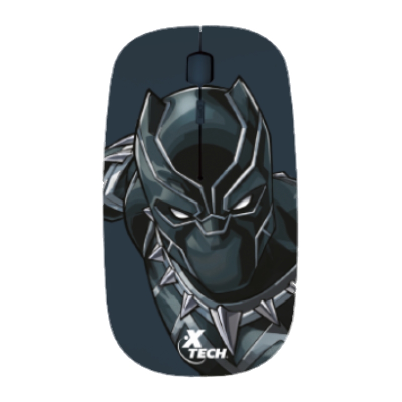 MOUSE XTECH XTM-M340BP  MARVEL AVENGERS BLACK PANTER FLAT WIRELESS  24GHZ(XTM-M340BP)