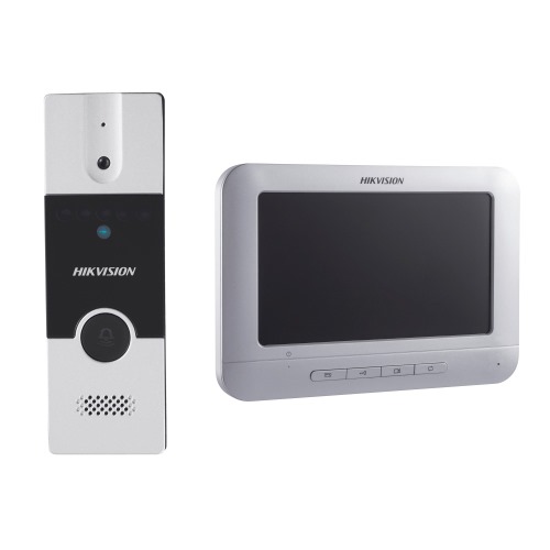Kit Frente y Videoportero Analogico Hikvision Lcd 7 Full Hd Modelo Ds-Kis202T
