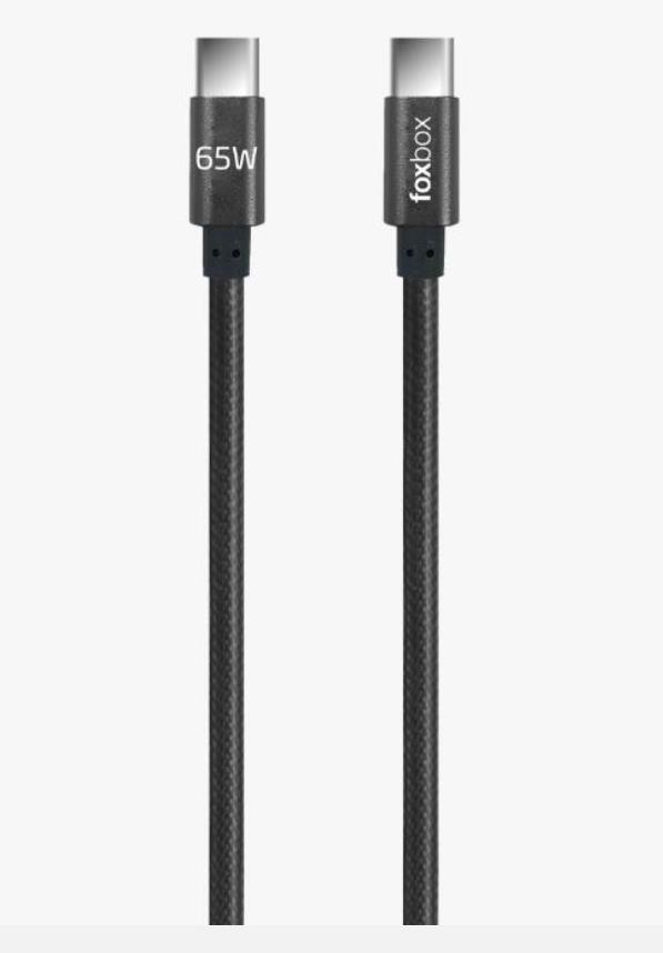 CABLE FOXBOX USB PRISM PRO TYPE-C A LIGHTNING NEGRO 2M (6981)