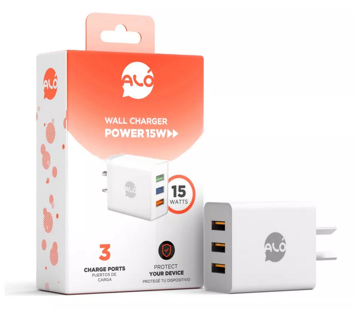 CARGADOR ALO POWER 15W BLANCO (8018)