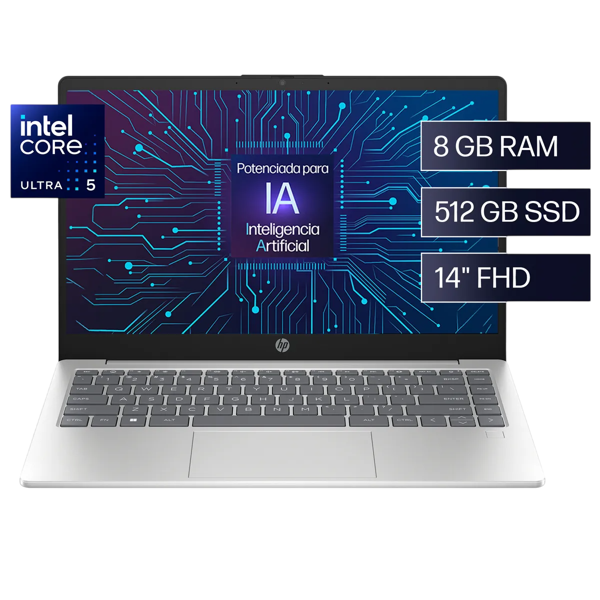 NOTEBOOK HP PAVILION (14-EP1002LA) ULTRA 5 125H 8GB 512GB 14 FHD W11H (A51JPLAAC8)