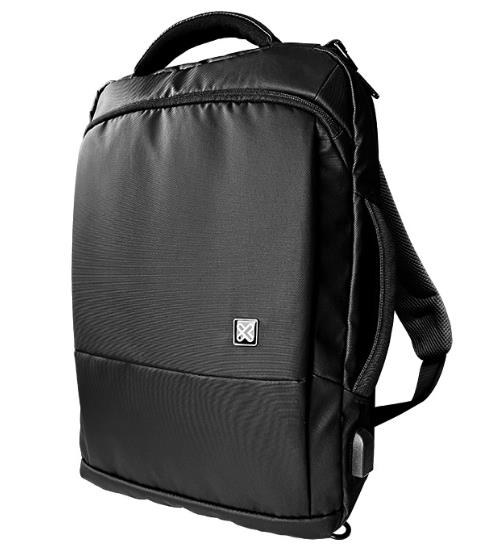MOCHILA NOTEBOOK  KLIPXTREME Bizman 2 EN 1  156 NEGRO  C CARGA USB  (KNB-895)