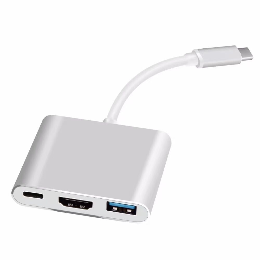 HUB USB TIPO C 3 EN 1 - USB 30 HDMI USB-C GNR-HB3BX-100 (8286)