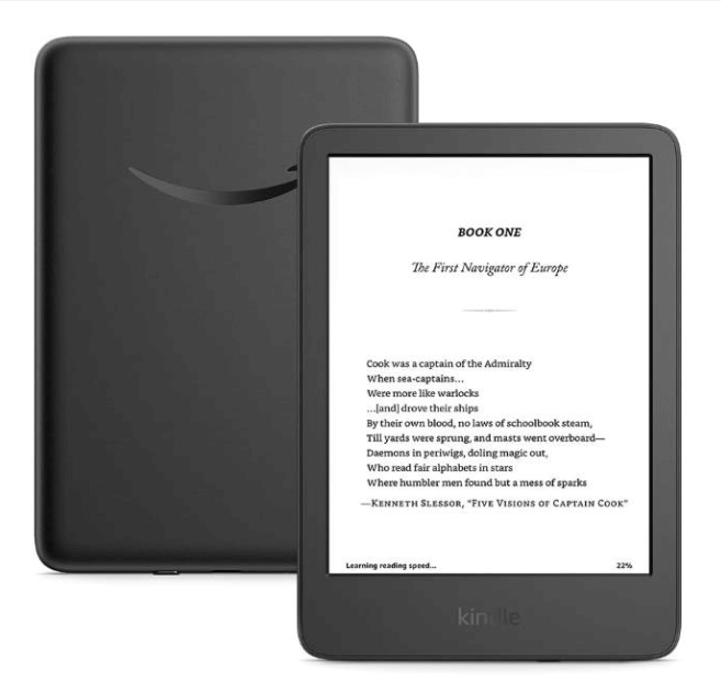 TABLET E-READER AMAZON KINDLE GEN 11 2024 16GB BLACK (B0CNV9F72P) UPC 840414634886