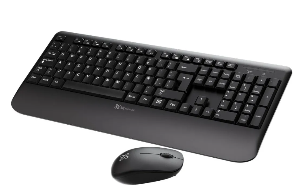 COMBO TECLADO Y MOUSE INALAMBRICOS KLIPXTREME KCK-300S KEYROLL  (KCK-300S)