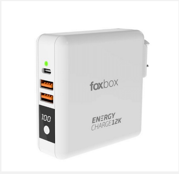 POWER BANK FOXBOX ENERGY CHARGE 12000mAh BLANCO (7666)