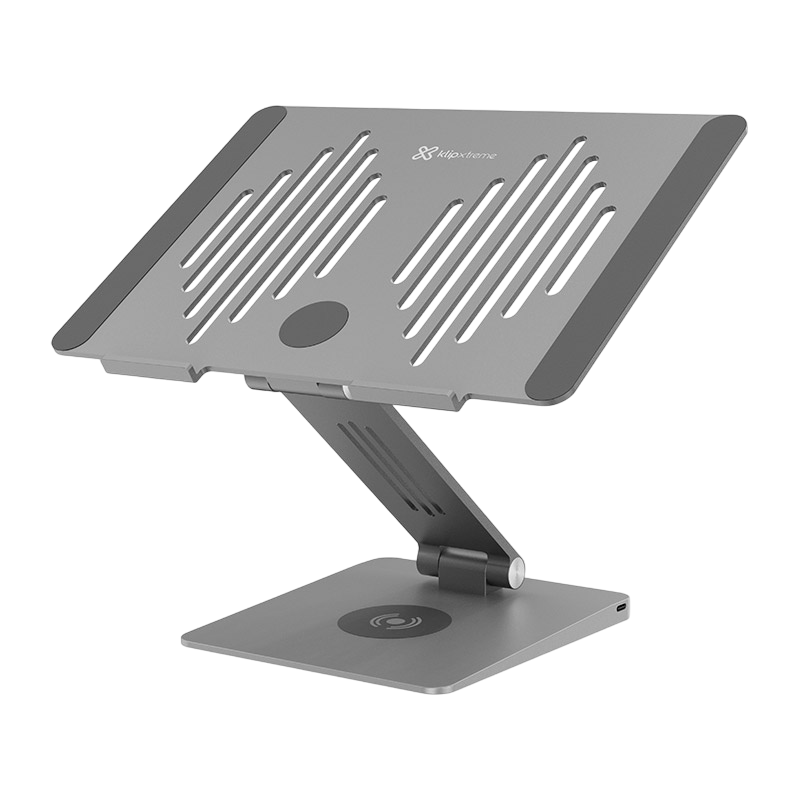 DOCKING STATION KLIPXTREME DOCKSTAR  9 en 1 CON SOPORTE PARA LAPTOPY PLATAFORMA CARGA INALAMBRICA (K