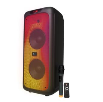 PARLANTE KLIPXTREME BOOMFIRE PRO  SPEAKER -BT PARTY -3000W FLAME LED LIGHTS W MIC (KLS-662 )