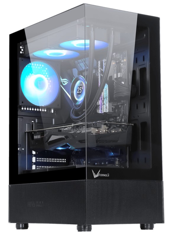 GABINETE FORMULA V CRYSTAL Z1 BLACK AR