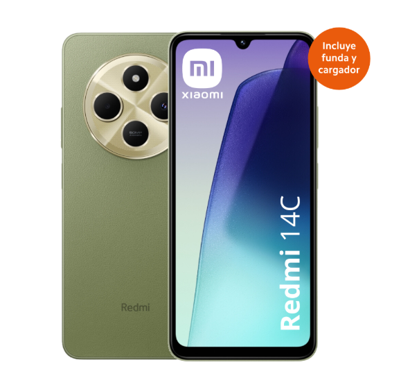 CELULAR XIAOMI REDMI 14C 4G-256GB SAGE GREEN DUAL NANO SIM (MZB0JDPAR)