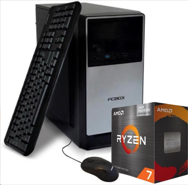 PC PCBOX GAMER  RYZEN 7 5700G 16GB SSD 512GB W11 HOME (500W 80 BRONZE)
