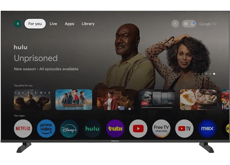 TV LED 4K 55 PHILCO 91PLD55US25GH - SMART FHD NETFLIX GOOGLE TV