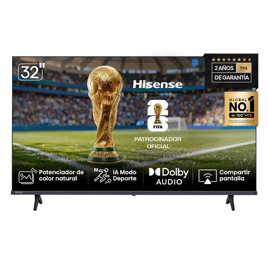 TV LED 32 HISENSE 32A42K - HD SMART TV HDMI SO VIDAA U5 NEGRO (9132A42K)