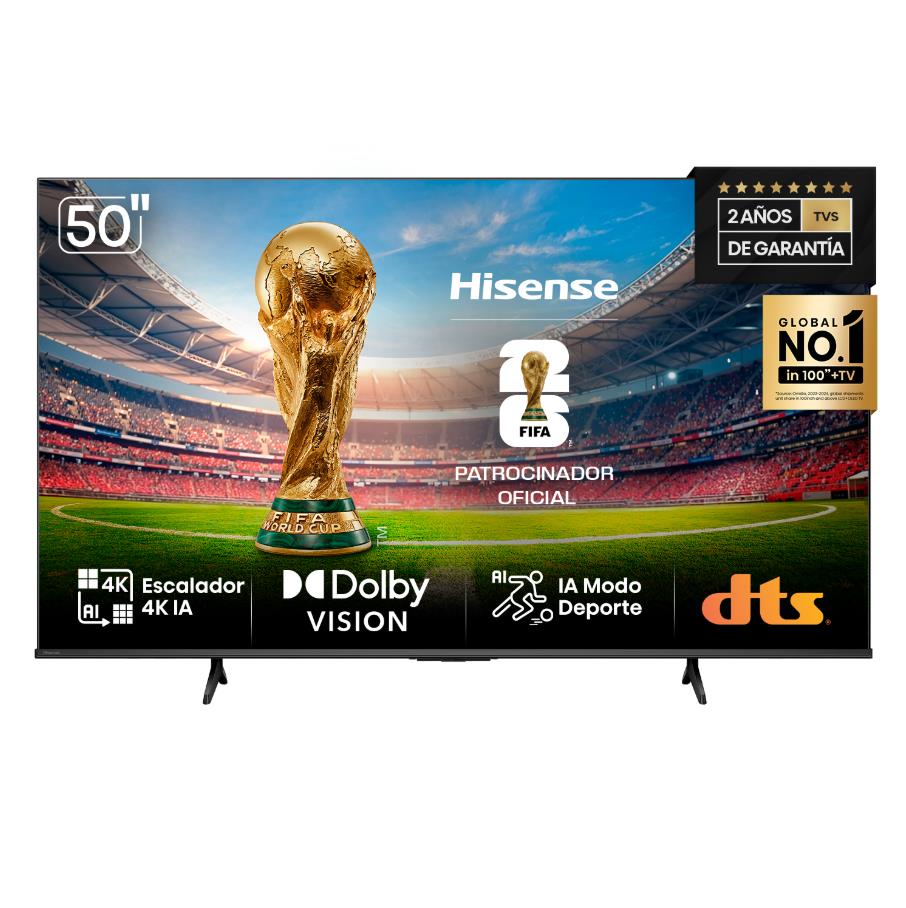TV LED 4K 50 HISENSE 50A64N -UHD SMART TV HDMI SO VIDAA U5 NEGRO (9150A64N)