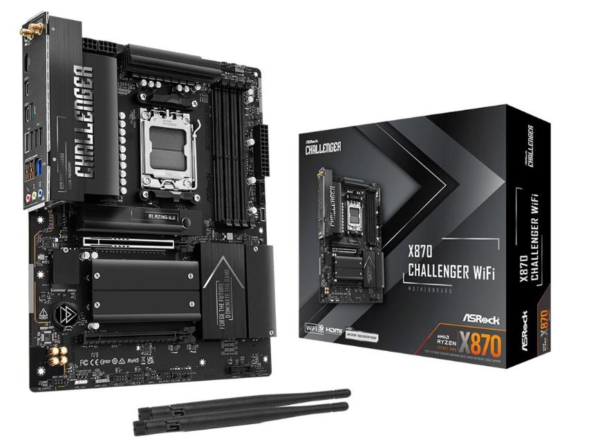 MB (AM5) ASROCK X870 CHALLENGER WIFI DDR5 (MB-X870 CLWIFI)