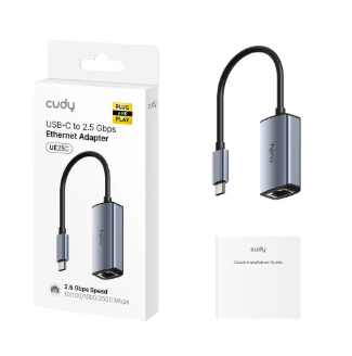 ADAPTADOR CUDY USB-C A ETHERNET (UE25C)