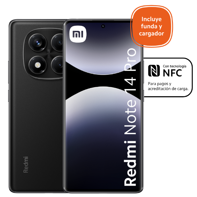 CELULAR XIAOMI REDMI NOTE 14 PRO 256GB-8GB AURORA PURPLE DUAL NANO SIM (MZB0KBZAR)